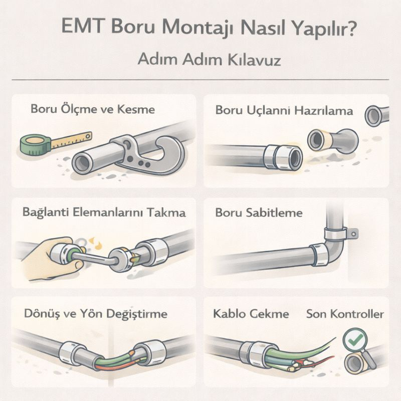 EMT Boru Montajı Nasıl Yapılır? Adım Adım Kılavuz