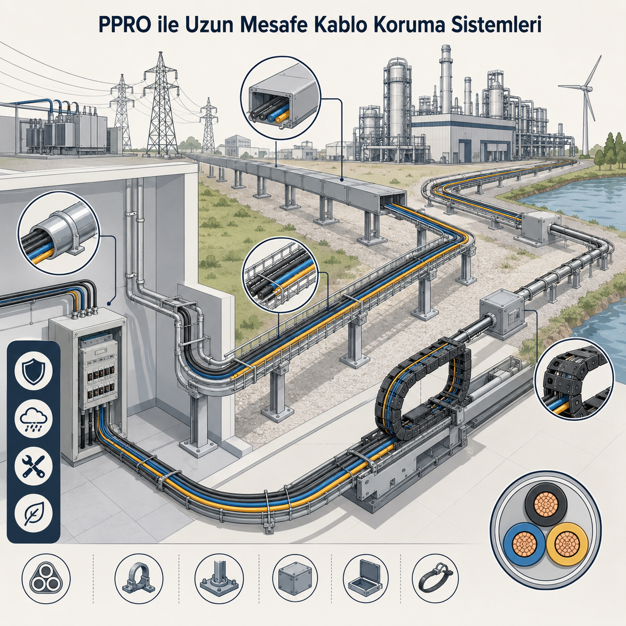 PPRO ile Uzun Mesafe Kablo Koruma Sistemleri