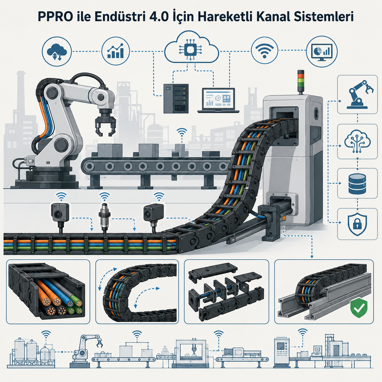 PPRO ile Endüstri 4.0 İçin Hareketli Kanal Sistemleri