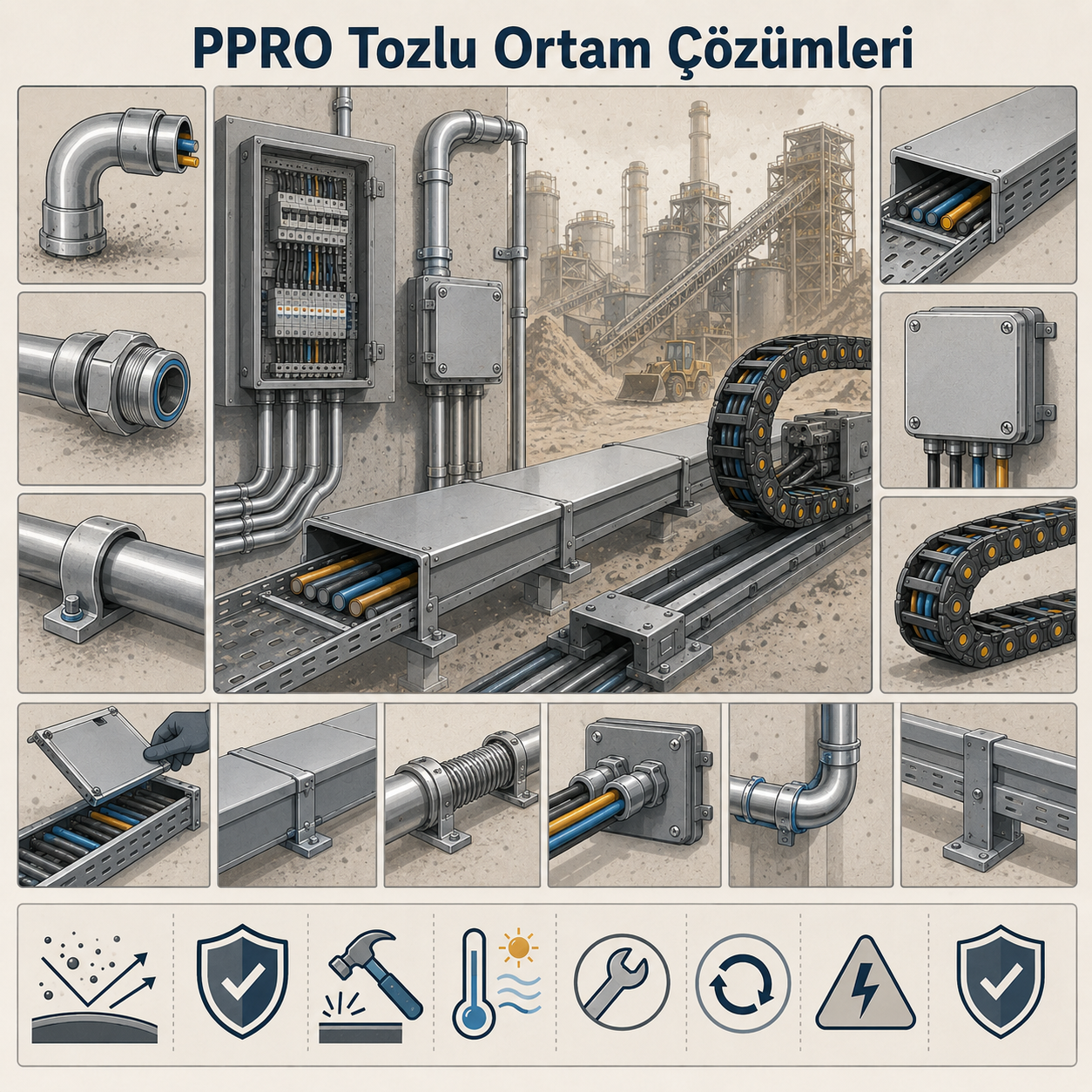 PPRO’da Tozlu Ortamlar İçin Endüstriyel Elektrik Ürünleri