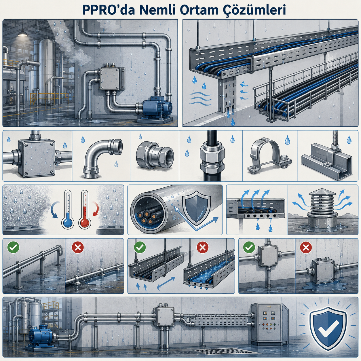 PPRO’da Nemli Ortamlar İçin Kablo Koruma Ürünleri