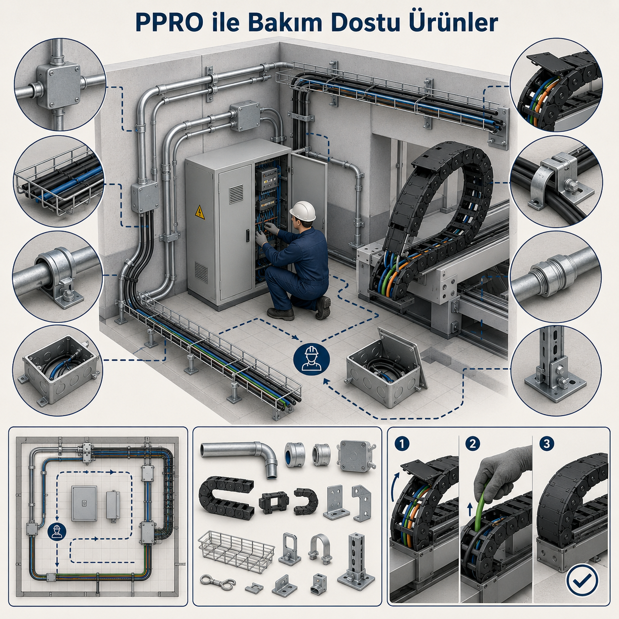 PPRO ile Bakım Dostu Kablo Koruma Ürünleri