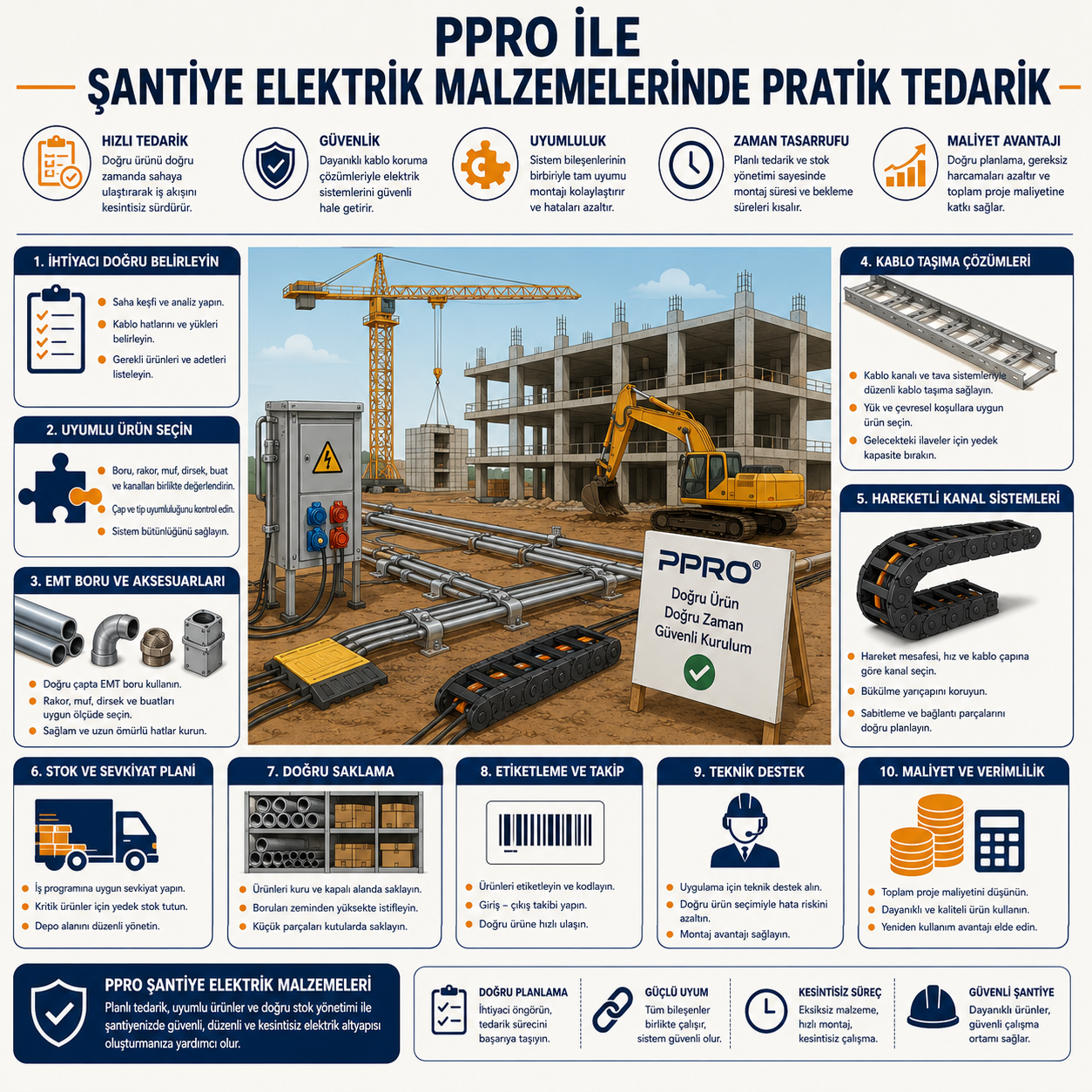 PPRO ile Şantiye Elektrik Malzemelerinde Pratik Tedarik