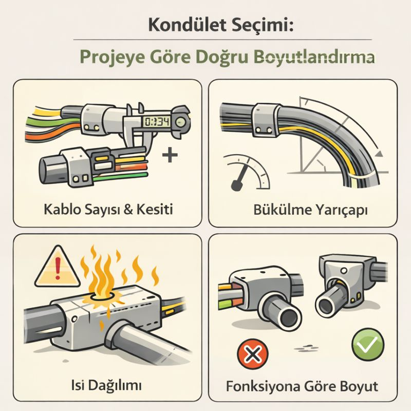 Kondület Seçimi: Projeye Göre Doğru Boyutlandırma
