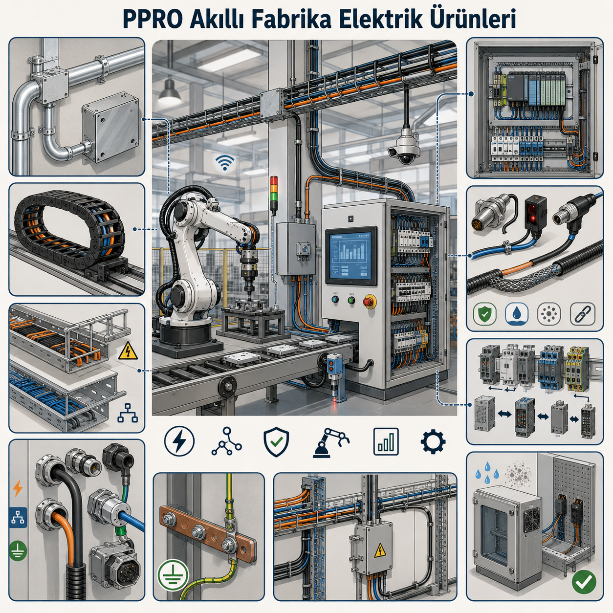 PPRO ile Akıllı Fabrika Projeleri İçin Elektrik Ürünleri
