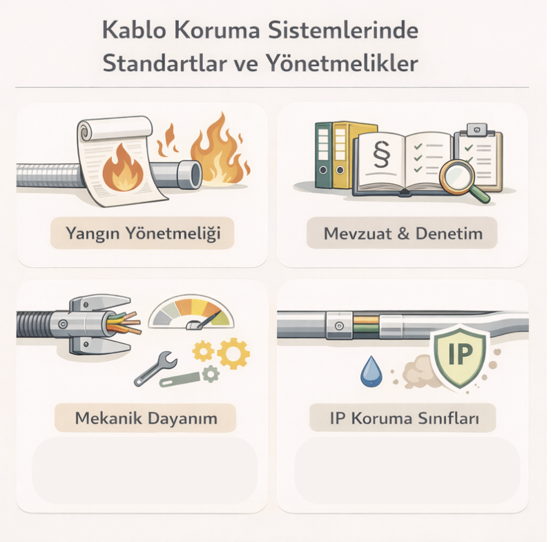 Kablo Koruma Sistemlerinde Standartlar ve Yönetmelikler