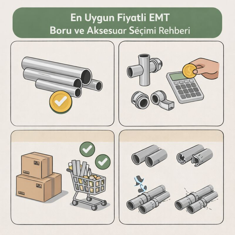 En Uygun Fiyatlı EMT Boru ve Aksesuar Seçimi Rehberi