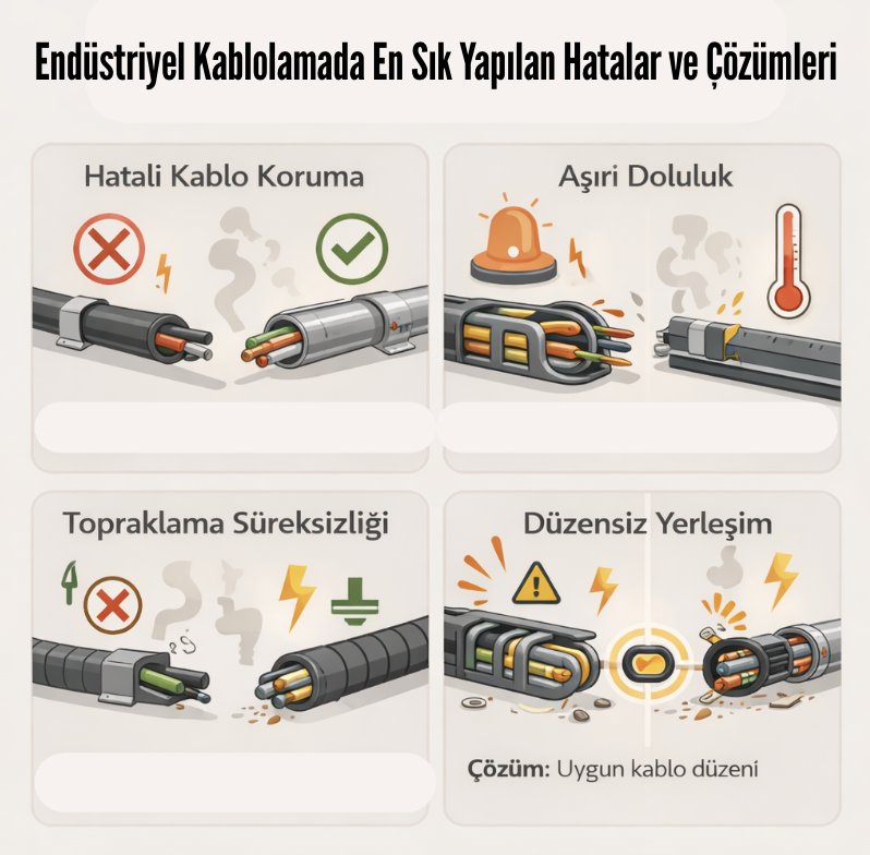Endüstriyel Kablolamada En Sık Yapılan Hatalar ve Çözümleri