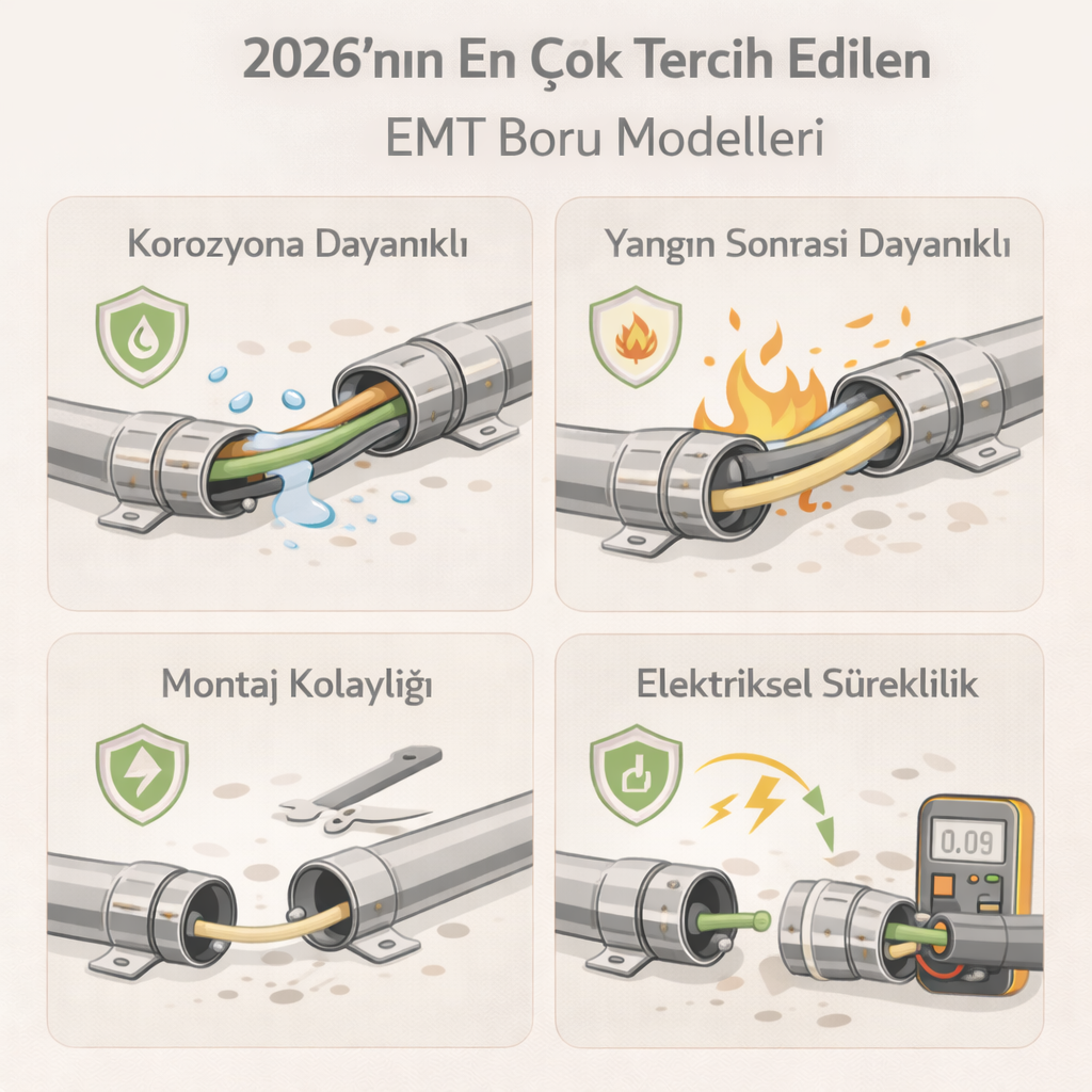 2026’nın En Çok Tercih Edilen EMT Boru Modelleri