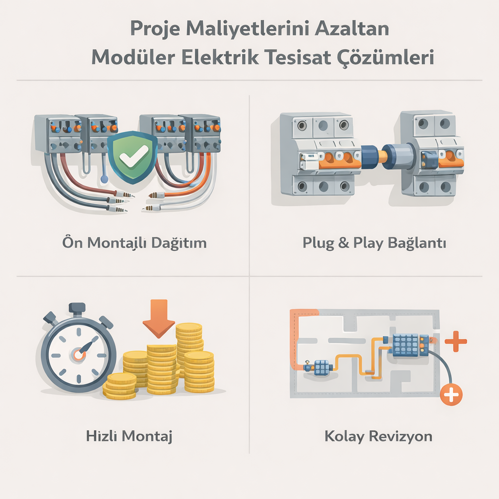 Proje Maliyetlerini Azaltan Modüler Elektrik Tesisat Çözümleri