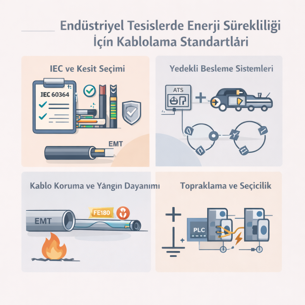 Endüstriyel Tesislerde Enerji Sürekliliği İçin Kablolama Standartları