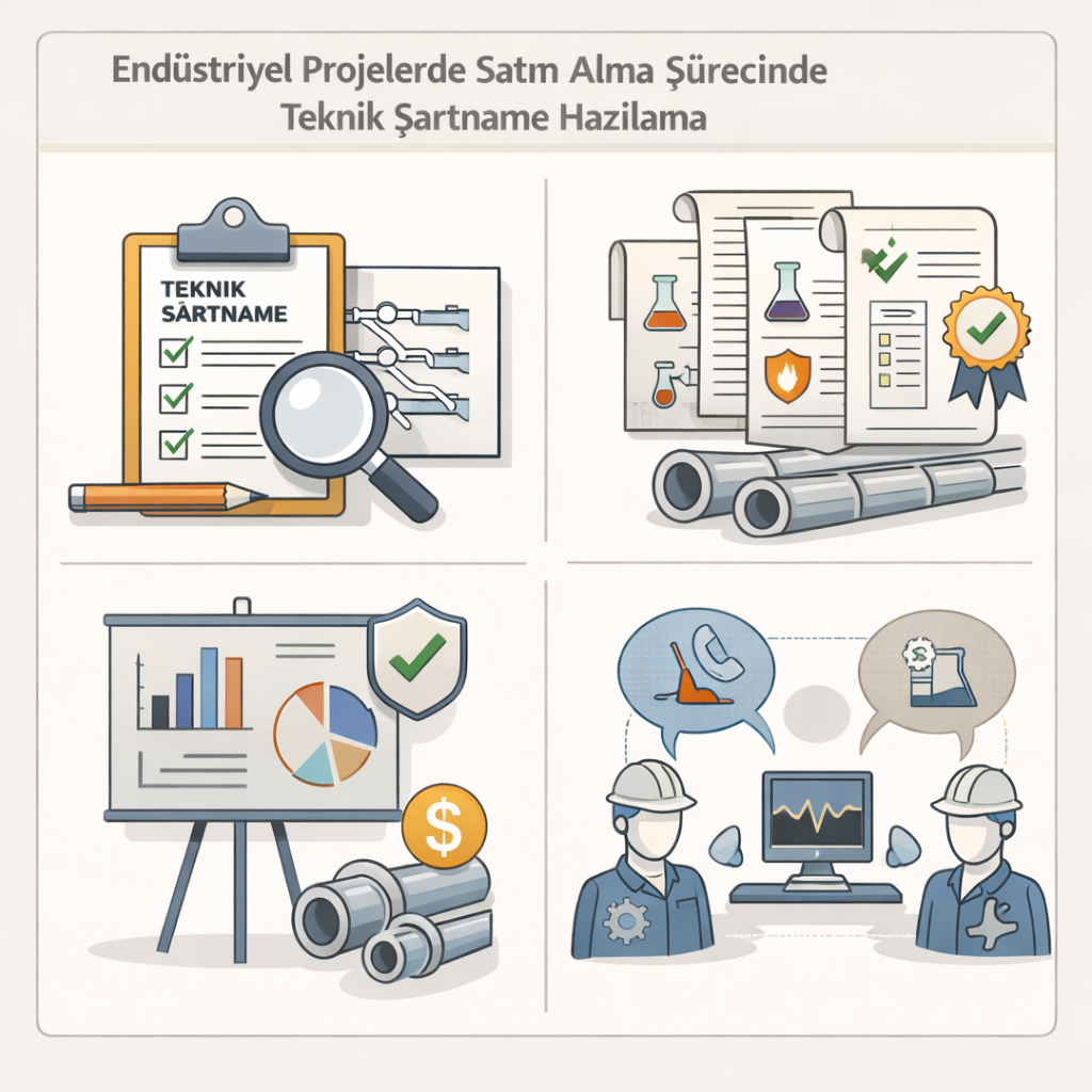 Endüstriyel Projelerde Satın Alma Sürecinde Teknik Şartname Hazırlama