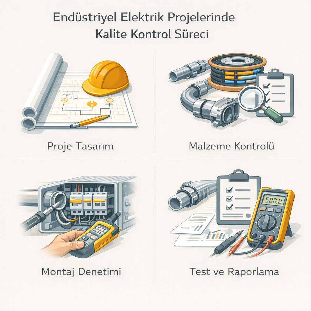 Endüstriyel Elektrik Projelerinde Kalite Kontrol Süreci