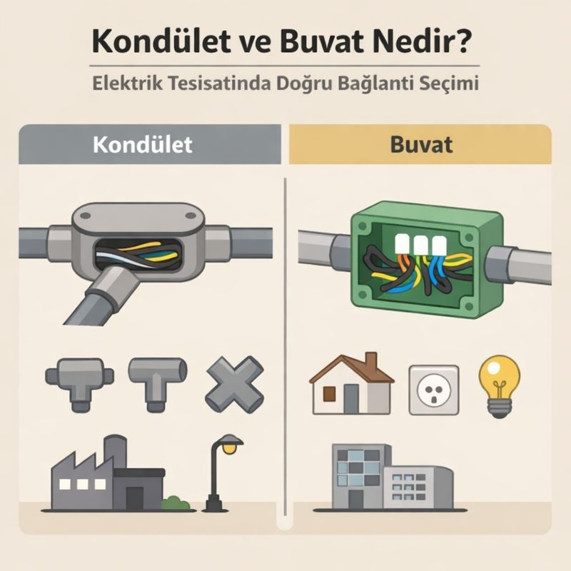Kondület ve Buvat Nedir? Elektrik Tesisatında Doğru Bağlantı Seçimi