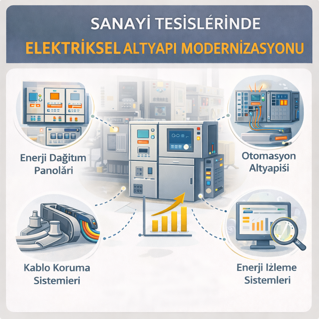 Sanayi Tesislerinde Elektriksel Altyapı Modernizasyonu
