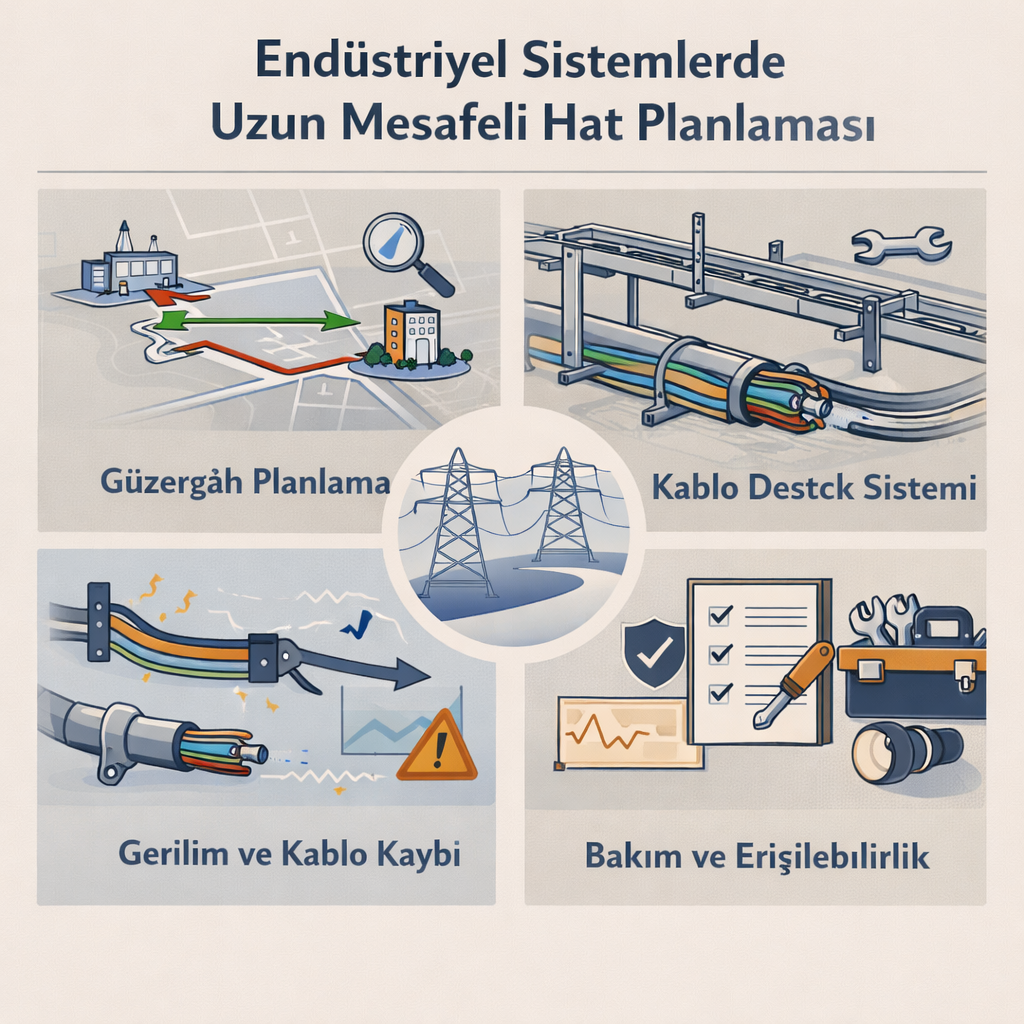 Endüstriyel Sistemlerde Uzun Mesafeli Hat Planlaması