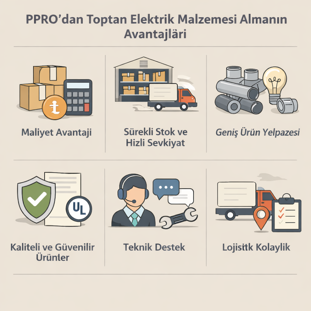 PPRO’dan Toptan Elektrik Malzemesi Almanın Avantajları
