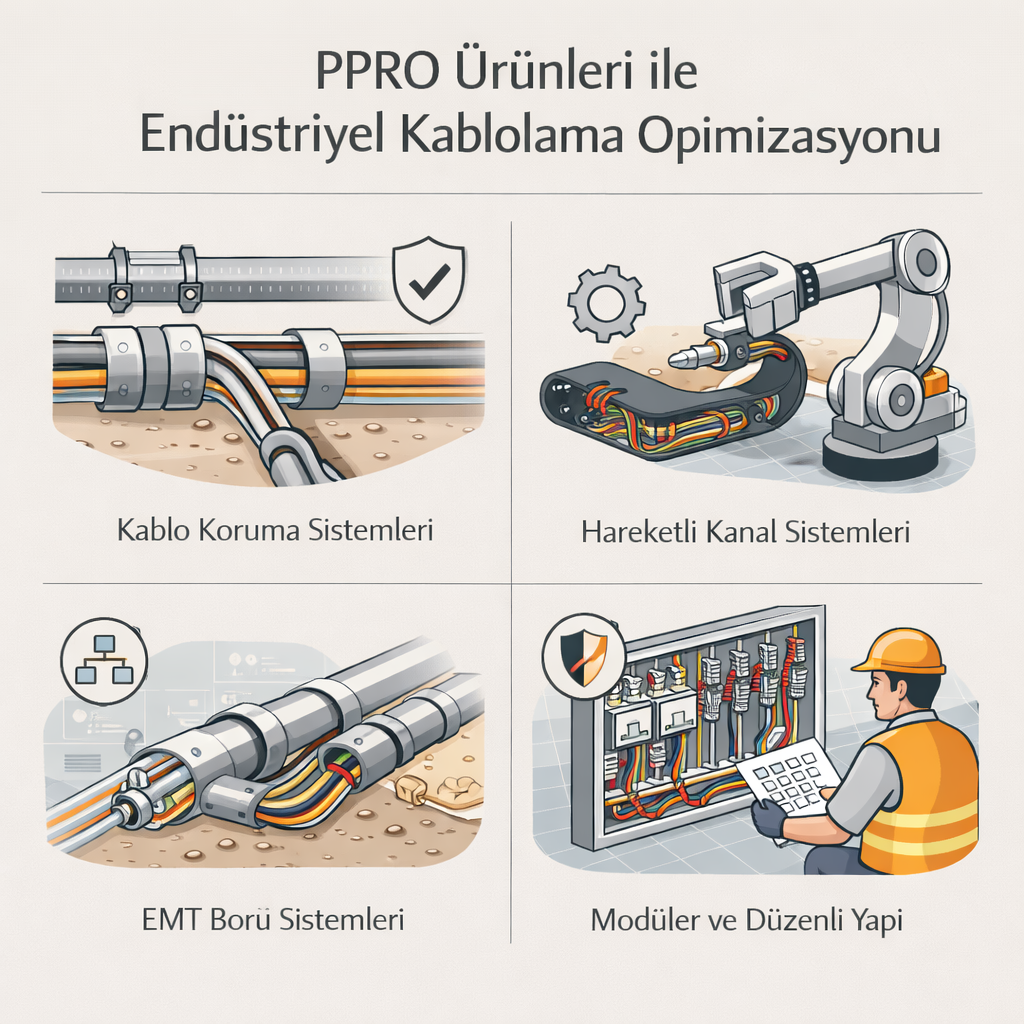 PPRO Ürünleri ile Endüstriyel Kablolama Optimizasyonu