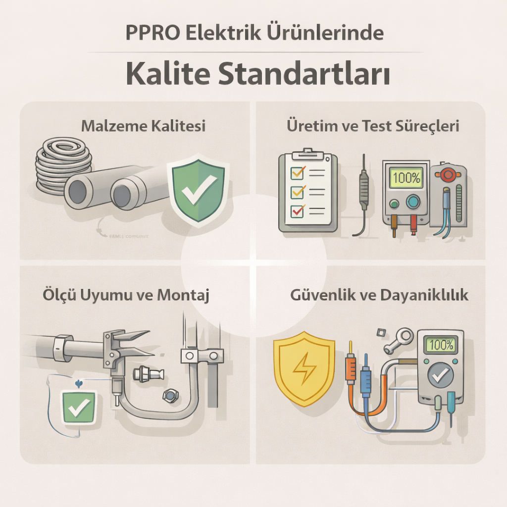 PPRO Elektrik Ürünlerinde Kalite Standartları