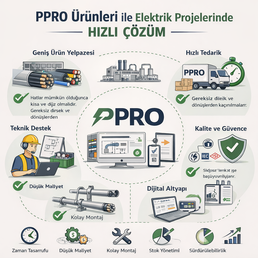 PPRO Ürünleri ile Elektrik Projelerinde Hızlı Çözüm