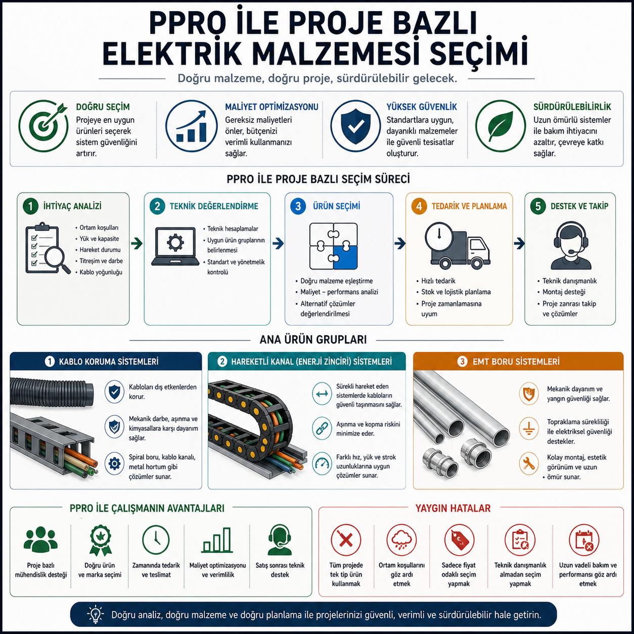 PPRO ile Proje Bazlı Elektrik Malzemesi Seçimi